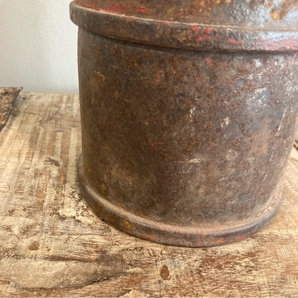 3 Vintage Bolser Corporation Roadside Flares Rusty Metal Decor Stackable